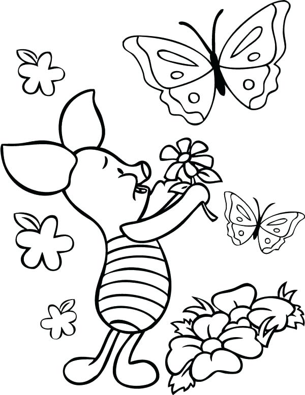 Butterfly Flower Coloring Pages at GetColorings.com | Free printable
