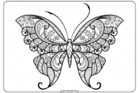 butterfly mandala coloring pages