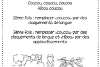 comptine coucou hibou comptine coucou hibou