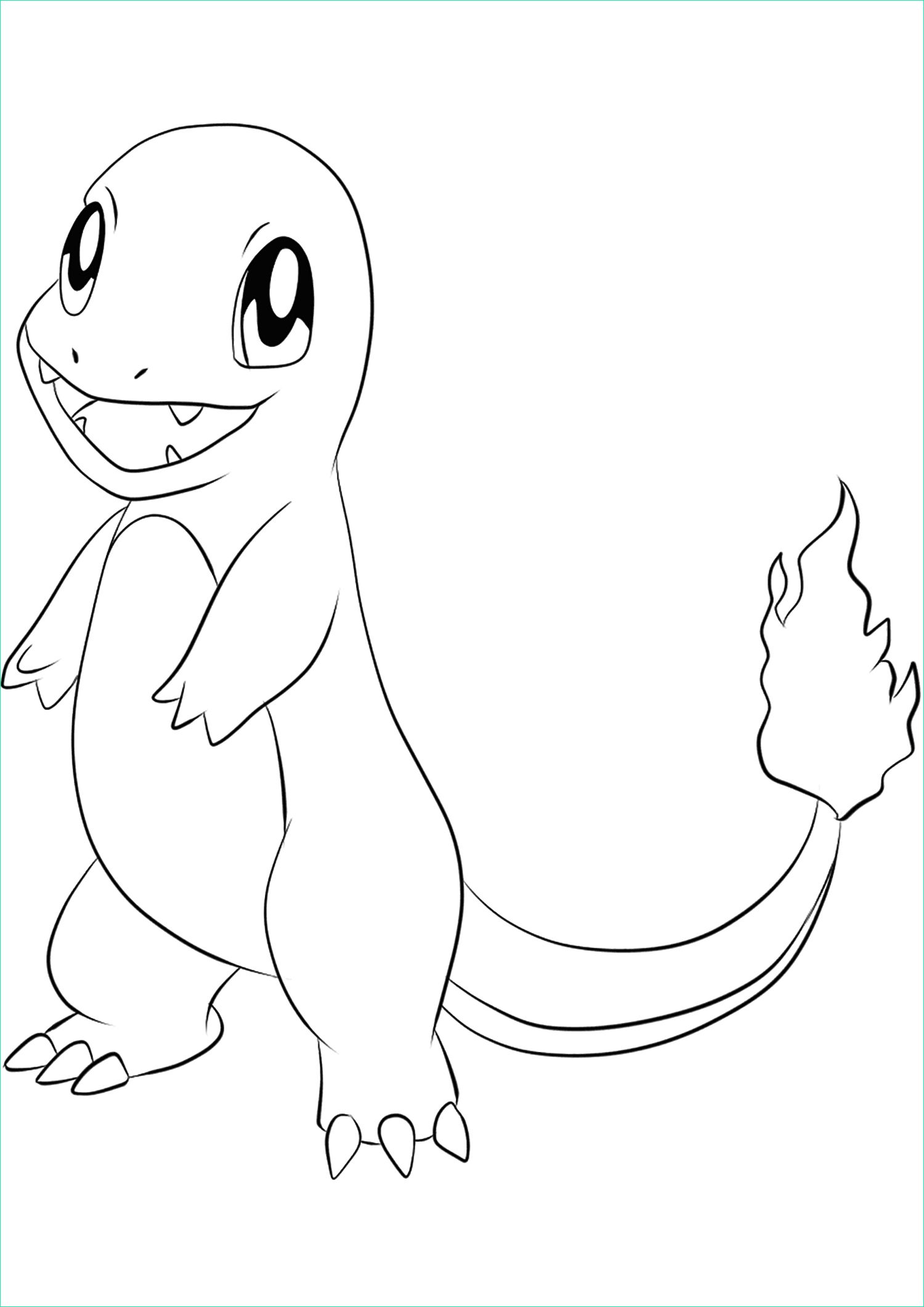 Coloriage Salameche Élégant Images Salamèche No 04 Pokémon De