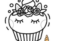 unicorn cake coloring pages