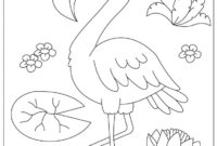 flamingo coloring pages free flamingo coloring pages free