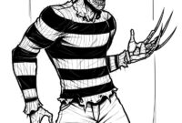 easy freddy krueger coloring pages easy freddy krueger coloring pages