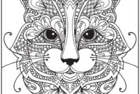 tete de chat coloriage