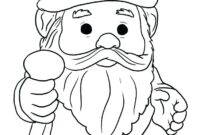 gnome coloring page gnome coloring page