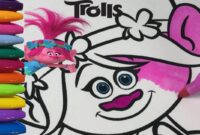 princess poppy coloring page