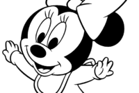 printable baby minnie mouse coloring pages