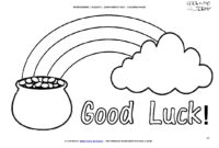 good luck coloring page good luck coloring page
