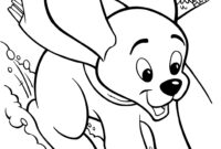 picture of a puppy to color