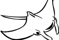 sting ray coloring page sting ray coloring page