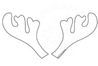 antler coloring page antler coloring page