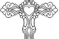 free printable cross coloring pages