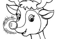 free rudolph coloring pages