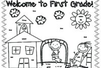 first day of second grade coloring page