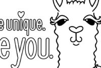 llamacorn coloring pages