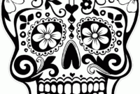skull mandala coloring pages