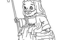 coloring page of st joseph
