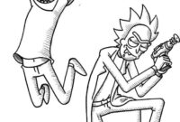 rick and morty color page rick and morty color page