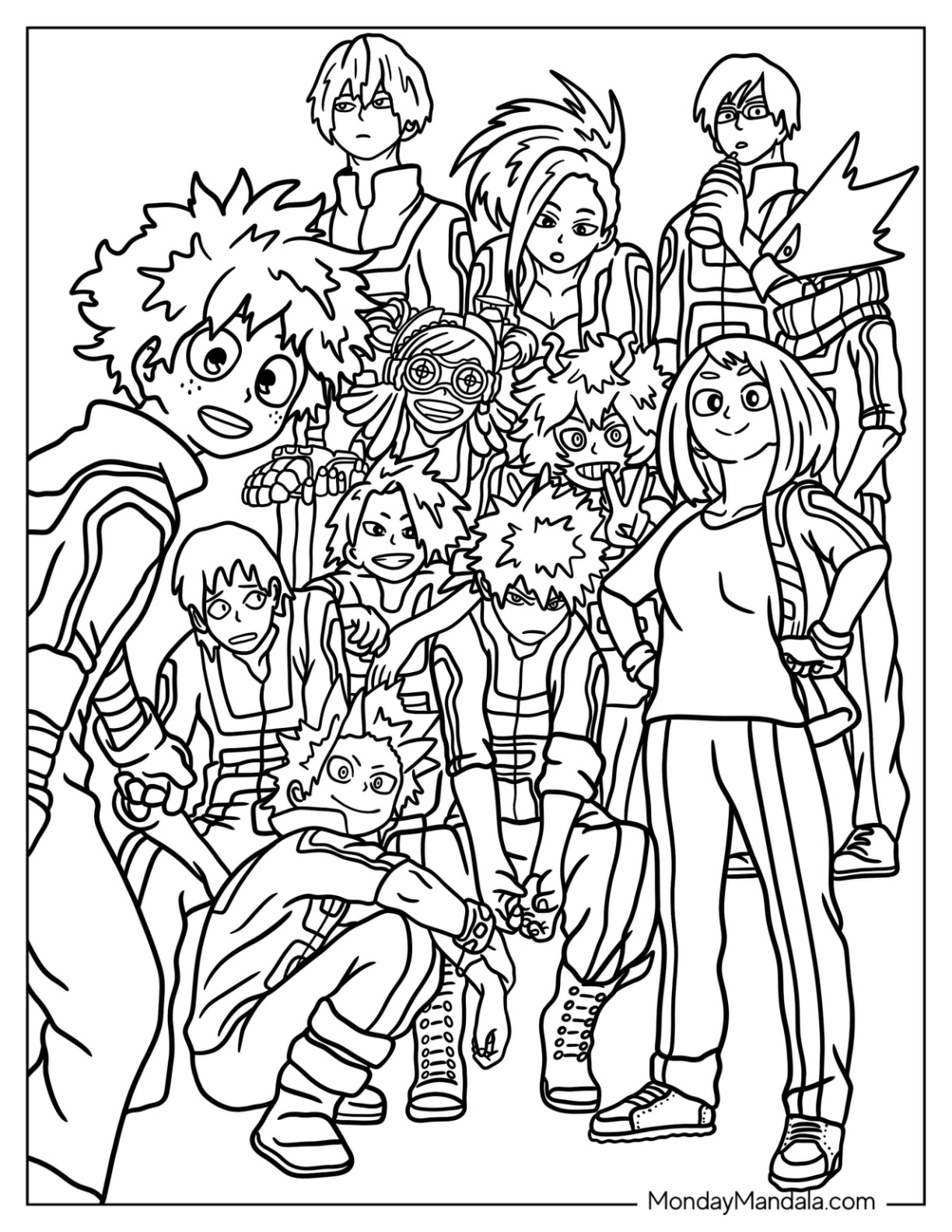 20 My Hero Academia Coloring Pages (Free PDF Printables)