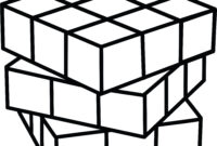 cube coloring page