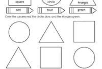 color shapes worksheet color shapes worksheet