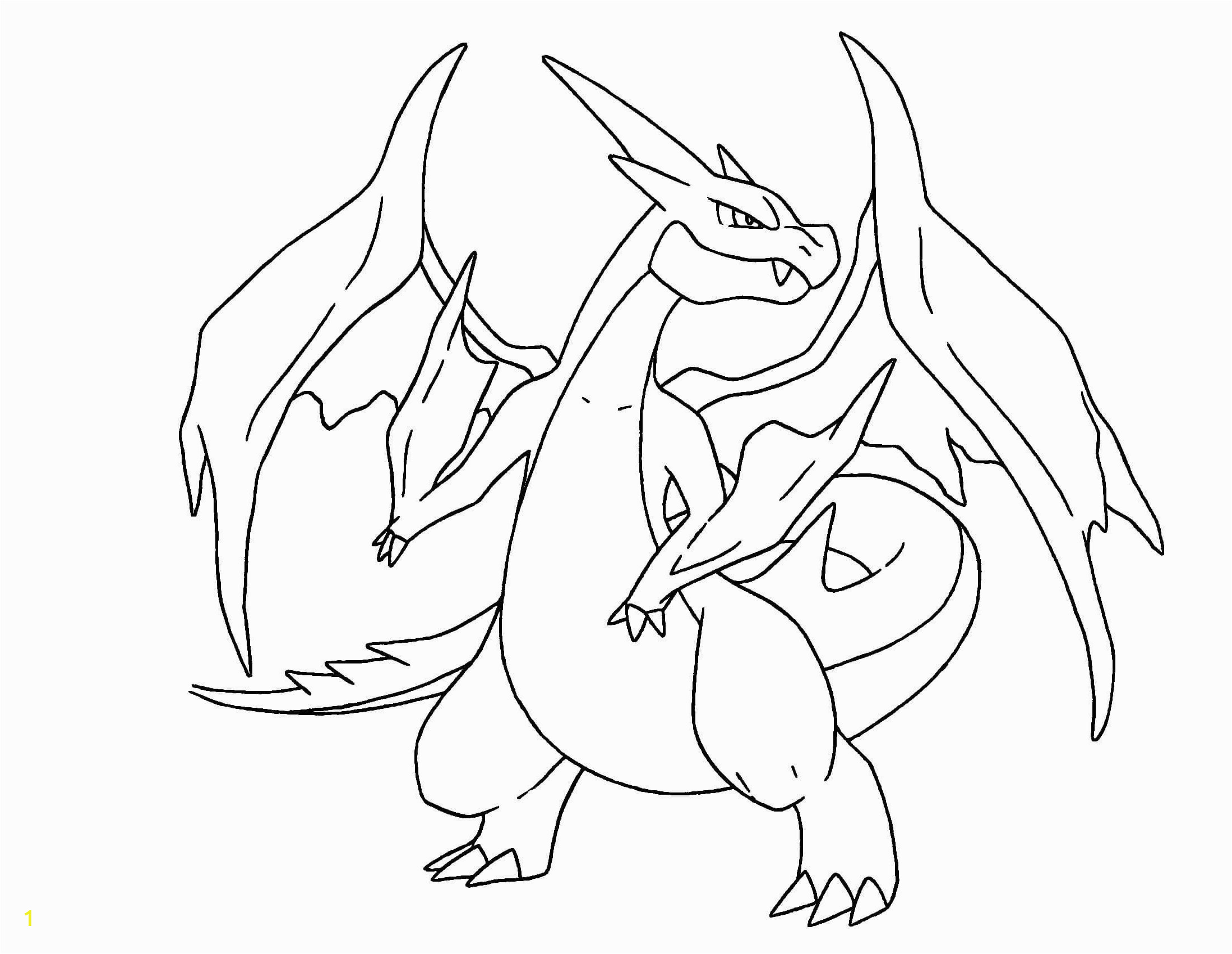 Mega Charizard Y Coloring Page | divyajanan