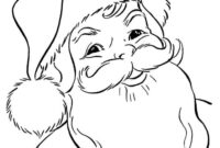 printable coloring pages santa printable coloring pages santa