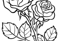 roses coloring pages
