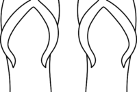 flip flops coloring pages