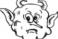 scary face coloring page scary face coloring page