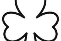 free printable shamrock coloring pages