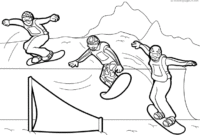 snowboard coloring pages snowboard coloring pages