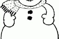 color snowman printable