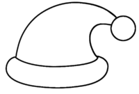 free printable santa hat free printable santa hat