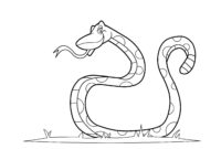 coloring pages snakes
