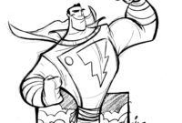 shazam colouring pages shazam colouring pages