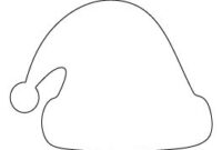 santa hat cut out template santa hat cut out template