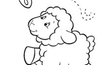 sheep and lamb coloring pages sheep and lamb coloring pages
