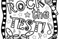 rock the test coloring pages rock the test coloring pages