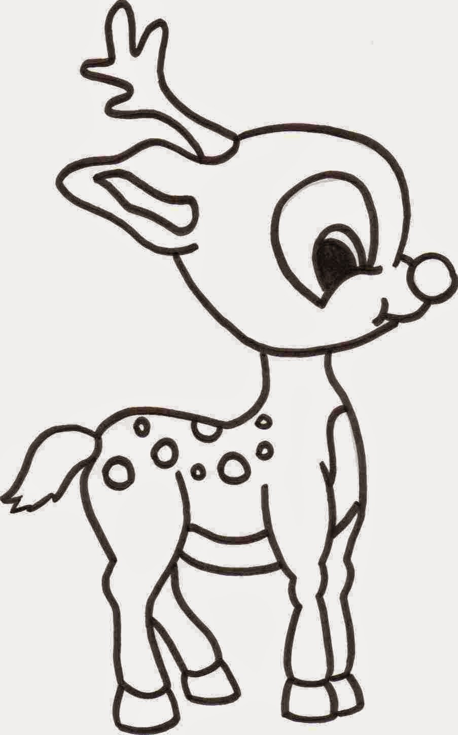 Coloring Pages: Reindeer Coloring Pages Free and Printable