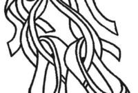 ballet shoes coloring page