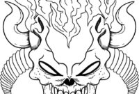 cool skull coloring pages