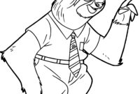 coloring pages sloth