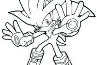 dark super sonic coloring pages
