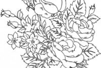 coloring pages for adults roses