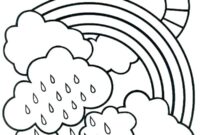 raining coloring pages