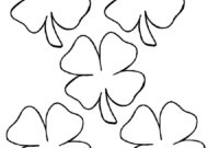 image of a shamrock to color