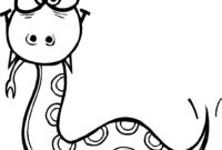 coloring sheet snake