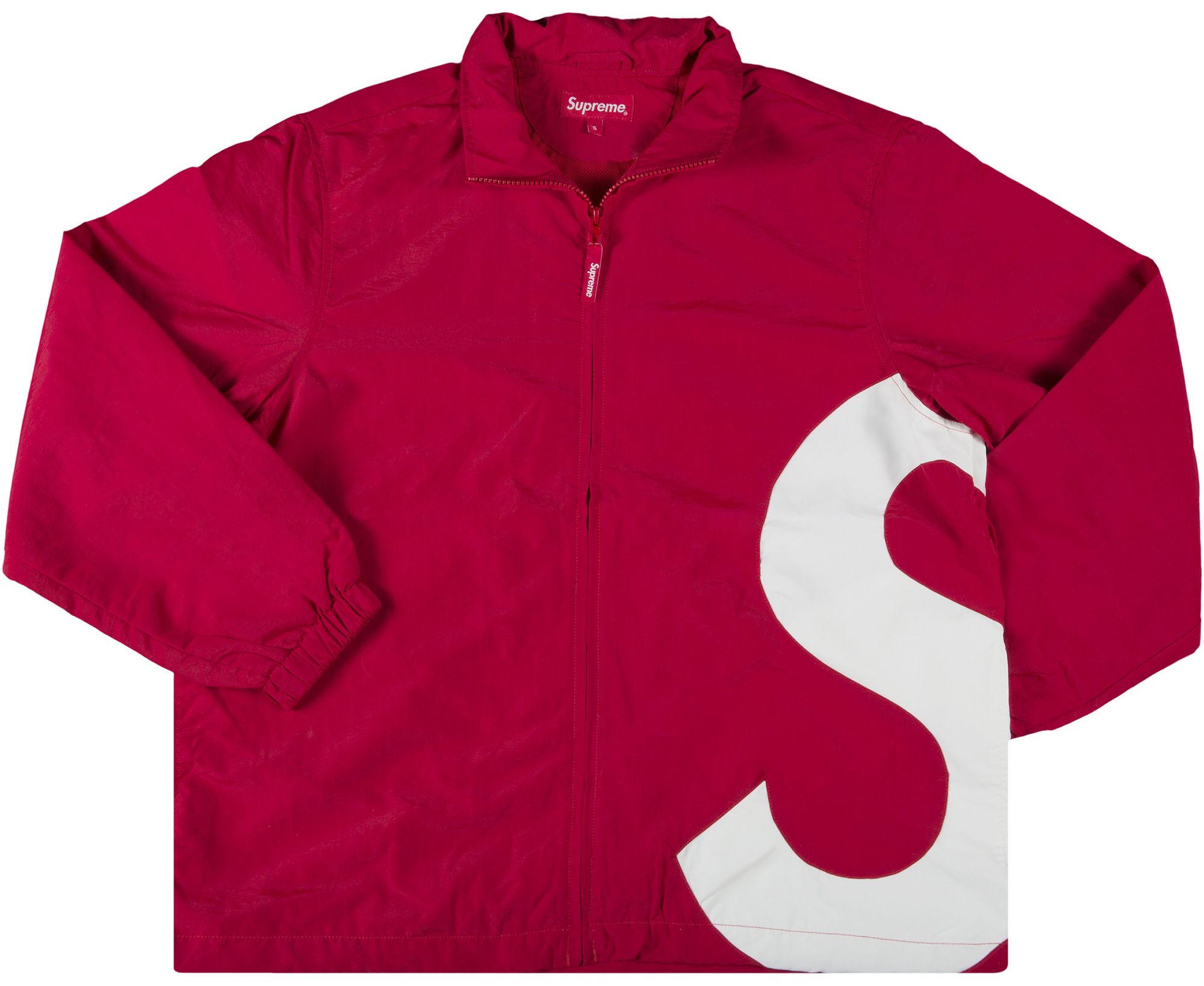Buy Supreme S Logo Track Jacket 'Red' - SS19J85 RED | GOAT