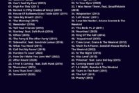 the weeknd tour songs june 10